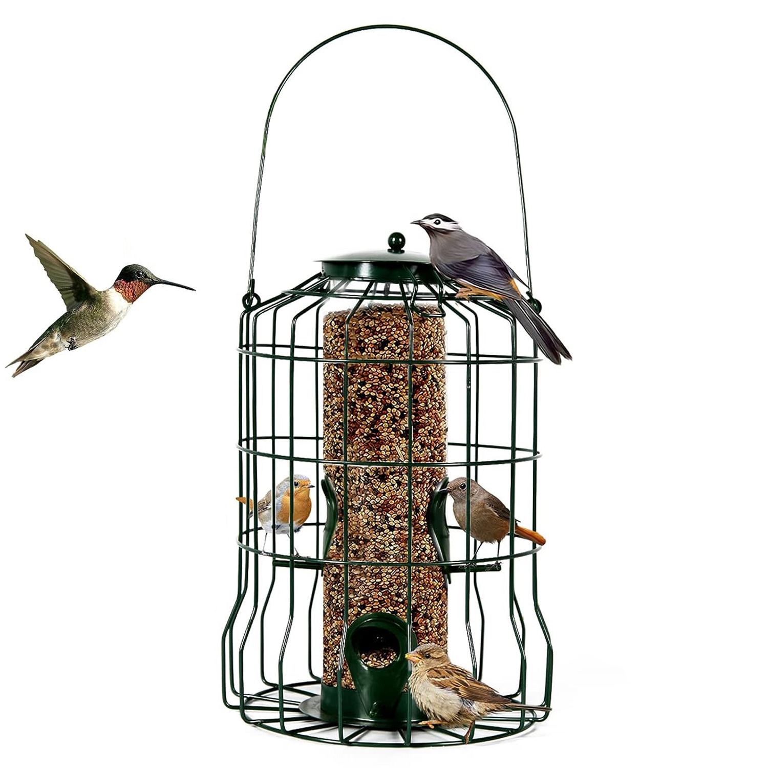 Squirrel-Proof Metal Bird Feeder